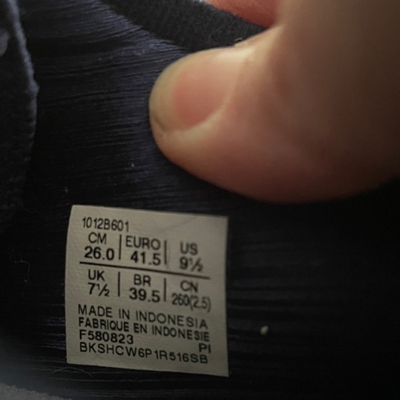 Asics Navy and Teal Athletic Sneakers - Picture 2 of 4